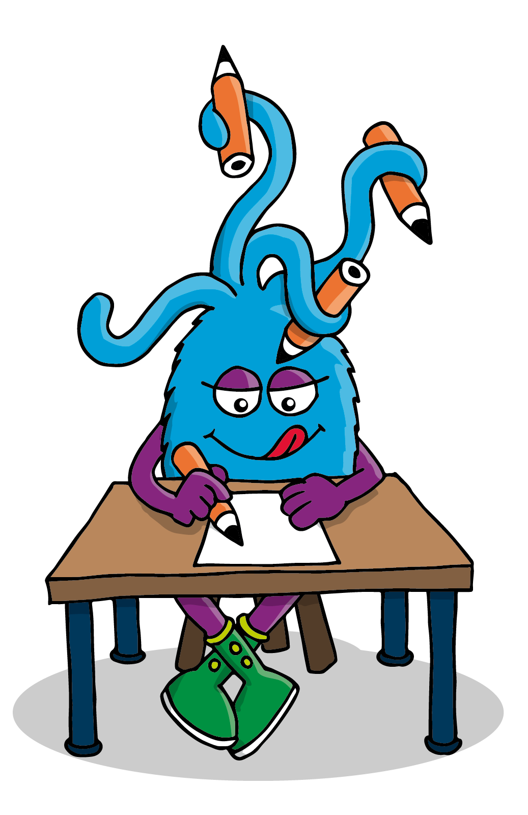 Iderblog mascot blue